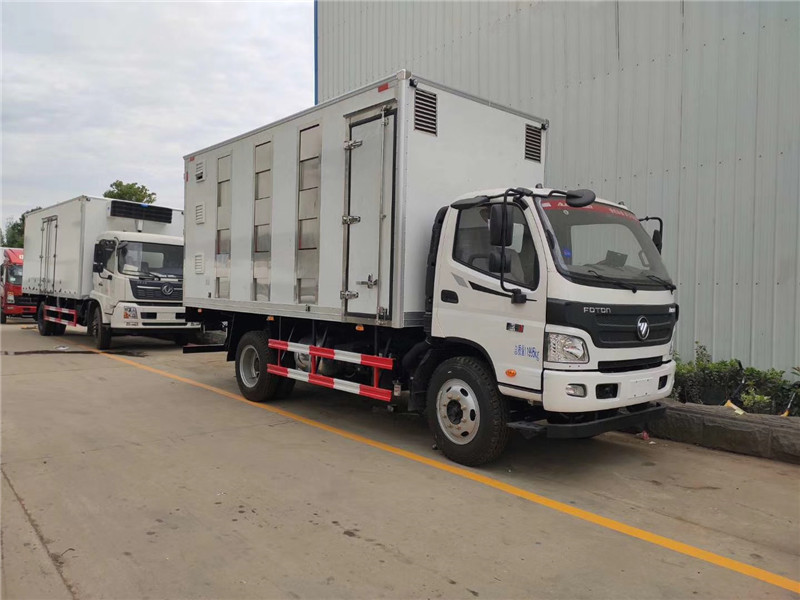 東風天錦10噸散裝飼料車可獨立控制各分倉卸料順序和速度