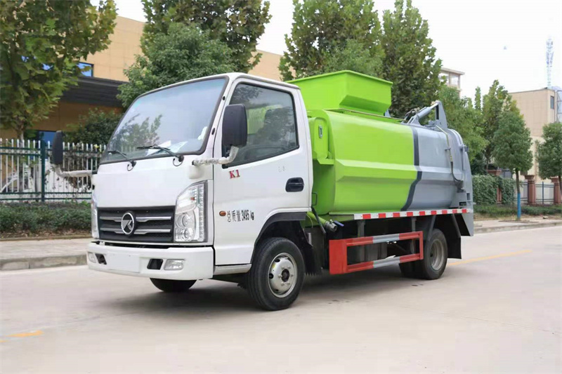 現(xiàn)車推薦：4方藍(lán)牌國(guó)六凱馬餐廚垃圾車，可選裝推鏟固液分離不超重