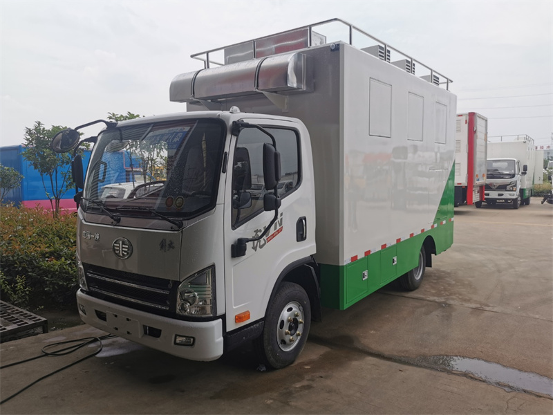 國六藍(lán)牌解放虎V可移動餐車