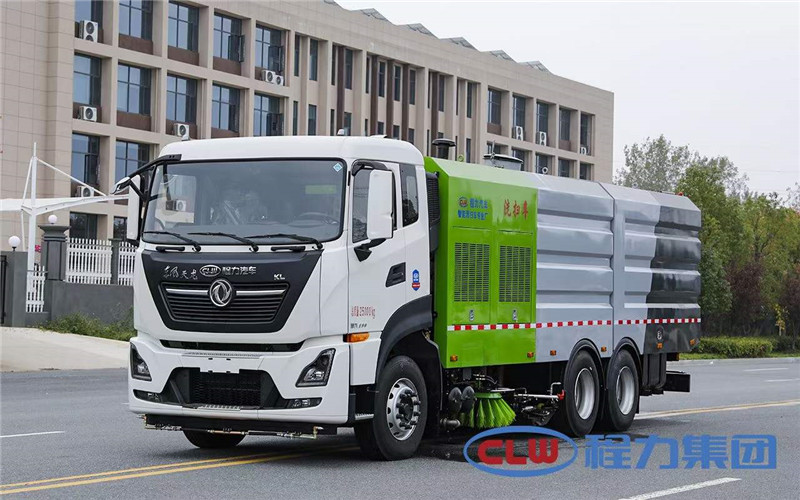 國(guó)六東風(fēng)天龍后雙橋洗掃車