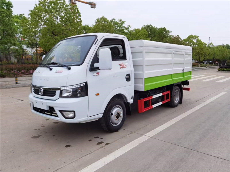 東風途逸藍牌密閉式桶裝垃圾車